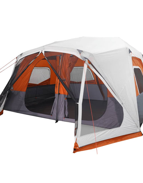 Încărcați imaginea în vizualizatorul Galerie, Cort de camping cu LED gri deschis și portocaliu 443x437x229 cm - Lando
