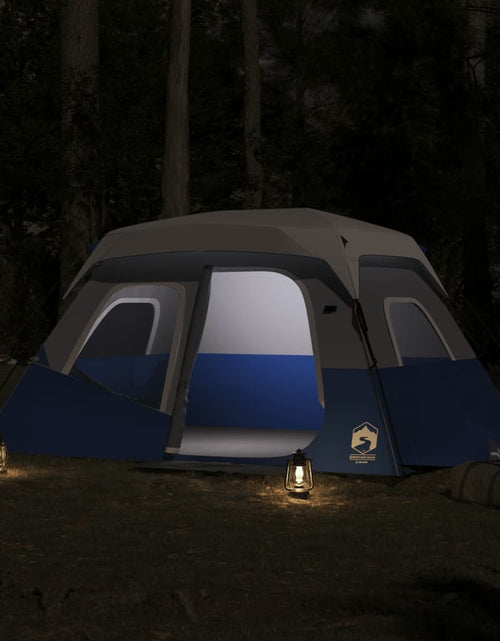 Încărcați imaginea în vizualizatorul Galerie, Cort de camping cu LED, albastru deschis, 344x282x212 cm - Lando
