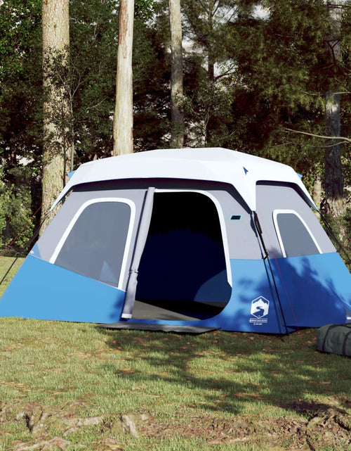 Загрузите изображение в средство просмотра галереи, Cort de camping cu LED, albastru deschis, 344x282x212 cm - Lando
