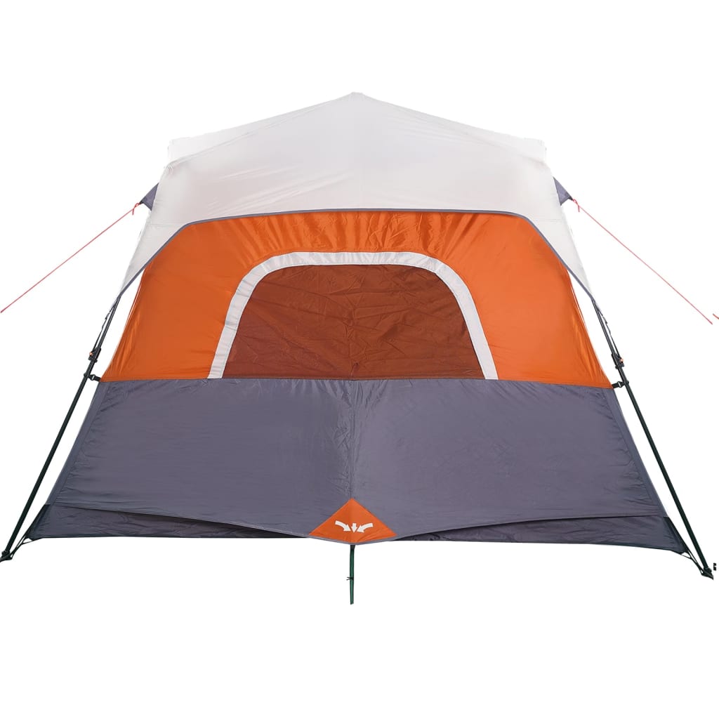 Cort de camping cu LED gri deschis și portocaliu 344x282x212 cm - Lando