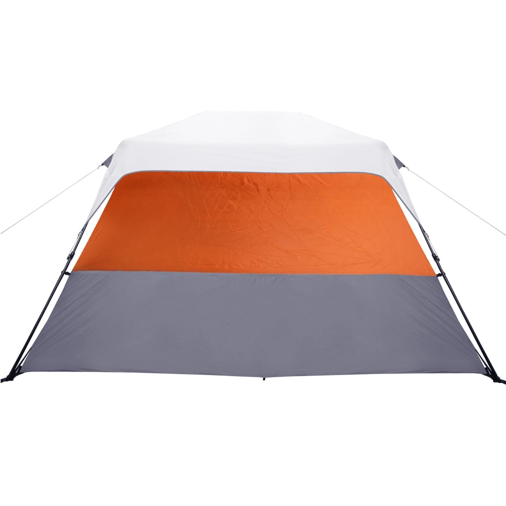 Cort de camping cu LED gri deschis și portocaliu 344x282x212 cm - Lando