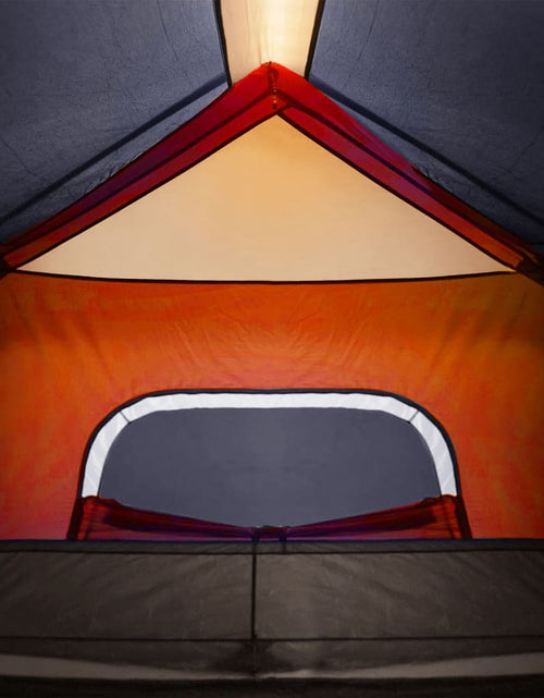 Încărcați imaginea în vizualizatorul Galerie, Cort de camping cu LED gri deschis și portocaliu 344x282x212 cm - Lando
