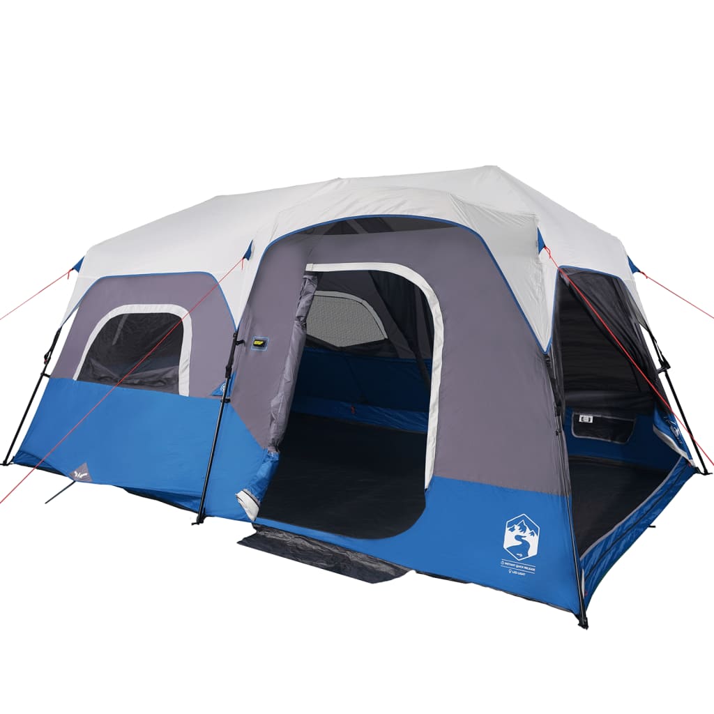 Cort de camping cu LED, albastru deschis, 441x288x217 cm - Lando