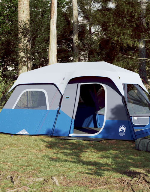 Загрузите изображение в средство просмотра галереи, Cort de camping cu LED, albastru deschis, 441x288x217 cm - Lando
