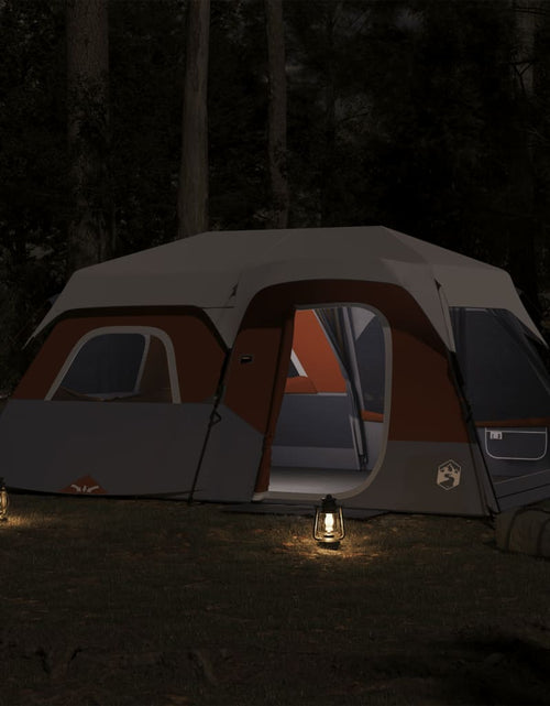 Încărcați imaginea în vizualizatorul Galerie, Cort de camping cu LED gri deschis și portocaliu 441x288x217 cm - Lando
