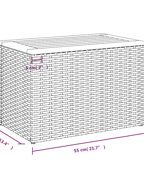 Загрузите изображение в средство просмотра галереи, Mese laterale de grădină 2 buc. negru 55x34x37cm lemn/poliratan
