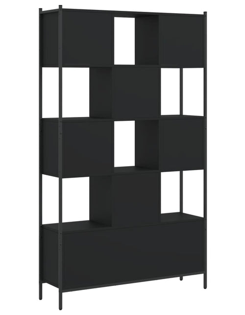 Загрузите изображение в средство просмотра галереи, Bibliotecă, negru, 102x28x172 cm, lemn prelucrat
