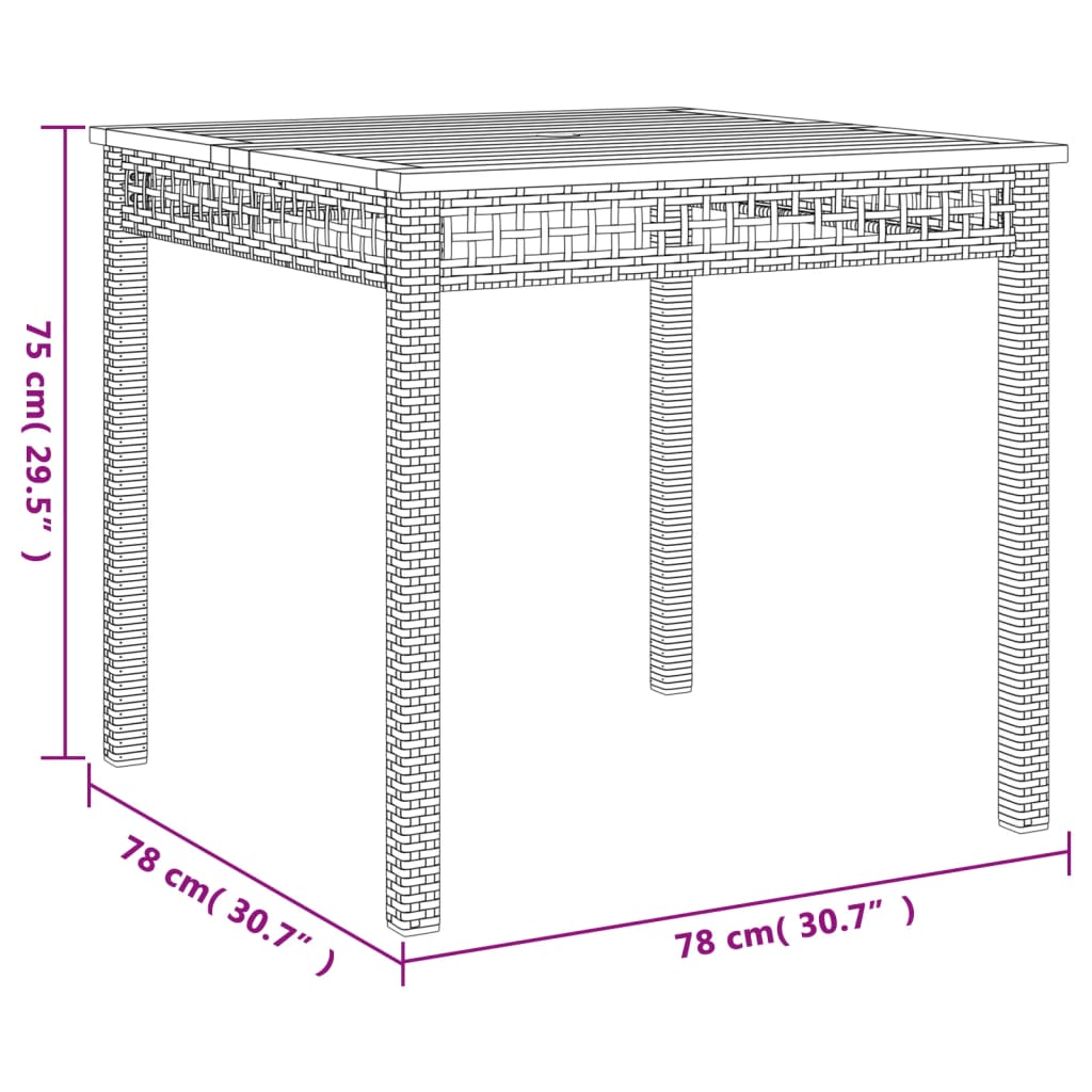 Set mobilier de grădină cu perne, 3 piese, negru, poliratan