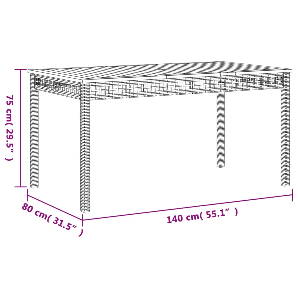 Set mobilier de grădină cu perne, 5 piese, gri, poliratan - Lando