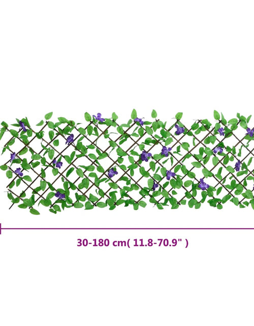 Încărcați imaginea în vizualizatorul Galerie, vidaXL Spalier iederă artificială extensibil, 5 buc., verde, 180x70 cm
