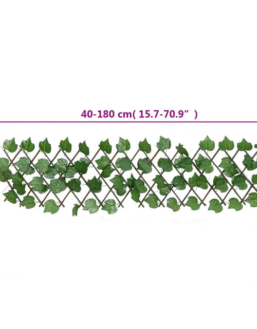 Загрузите изображение в средство просмотра галереи, Spalier frunze struguri false extensibil 5 buc verde 180x20 cm
