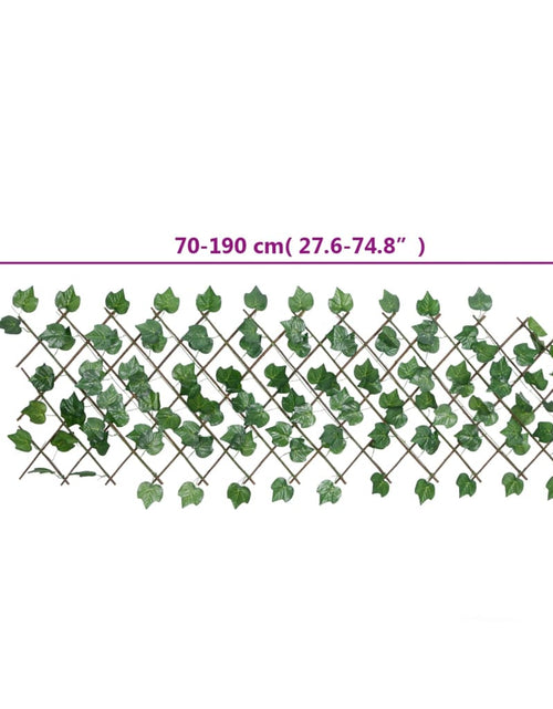 Загрузите изображение в средство просмотра галереи, Spalier frunze struguri false extensibil 5 buc verde 190x60 cm
