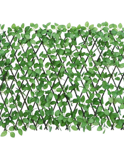 Загрузите изображение в средство просмотра галереи, vidaXL Spalier cu iederă artificială, extensibil, verde, 180x65 cm

