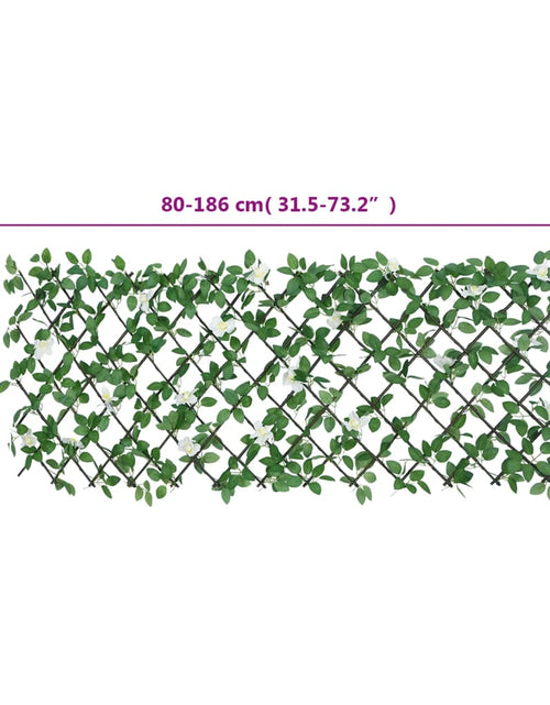 Încărcați imaginea în vizualizatorul Galerie, Spalier cu iederă artificială extensibil 5 buc. verde 186x30 cm
