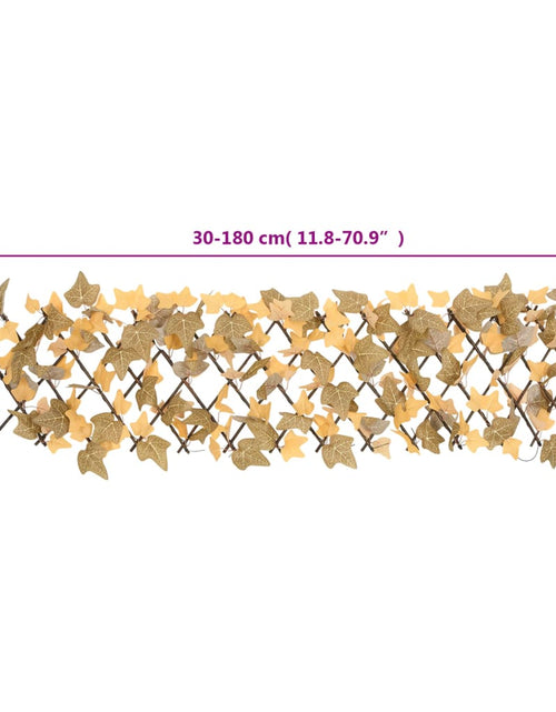 Загрузите изображение в средство просмотра галереи, Spalier frunze arțar artificiale extensibil, oranj, 180x30 cm
