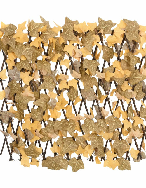 Încărcați imaginea în vizualizatorul Galerie, Spalier frunze arțar false extensibil 5 buc. oranj 180x60 cm - Lando
