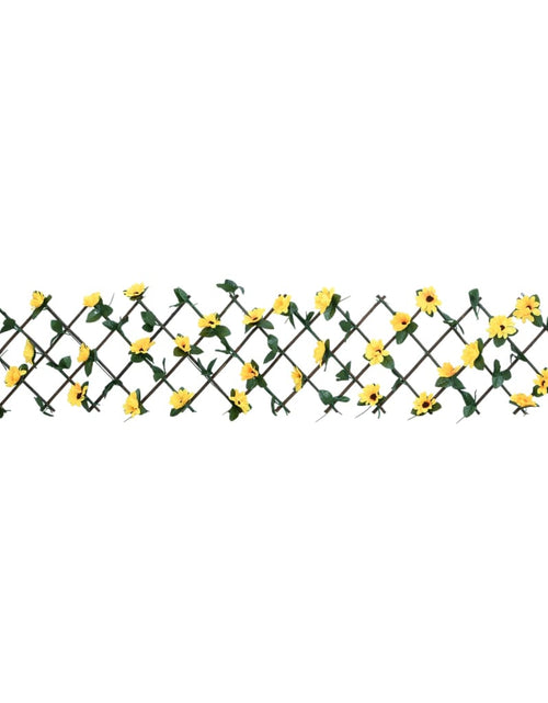Загрузите изображение в средство просмотра галереи, vidaXL Spalier cu iederă artificială, extensibil, galben, 180x20 cm
