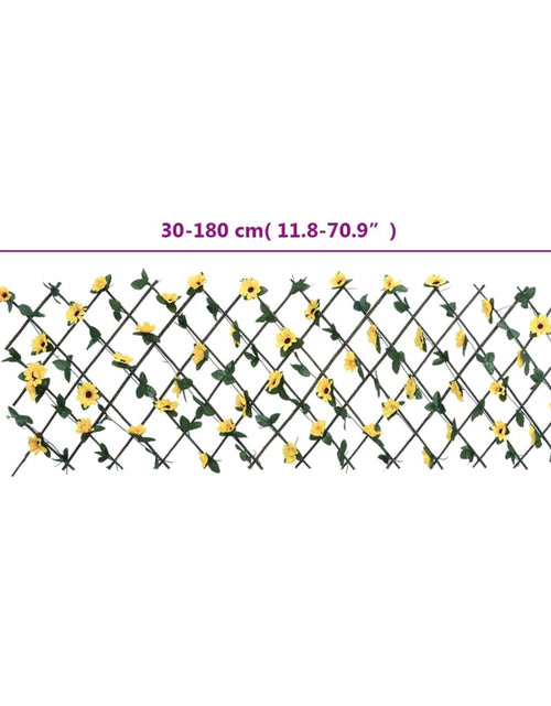 Încărcați imaginea în vizualizatorul Galerie, vidaXL Spalier iederă artificială extensibil, 5 buc. galben, 180x60 cm
