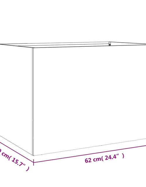 Загрузите изображение в средство просмотра галереи, Jardinieră, argintiu, 62x40x39 cm, oțel galvanizat
