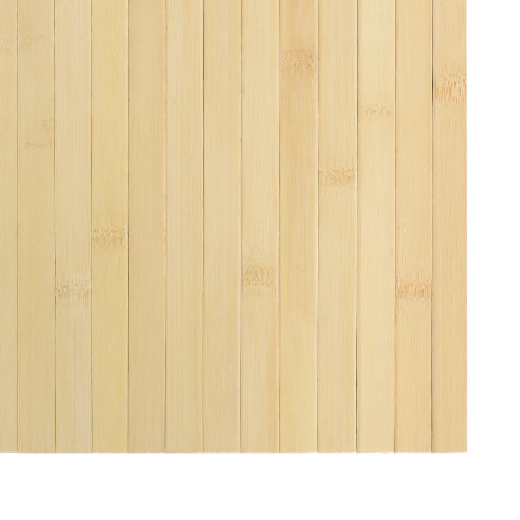 Covor dreptunghiular, natural deschis, 60x100 cm, bambus