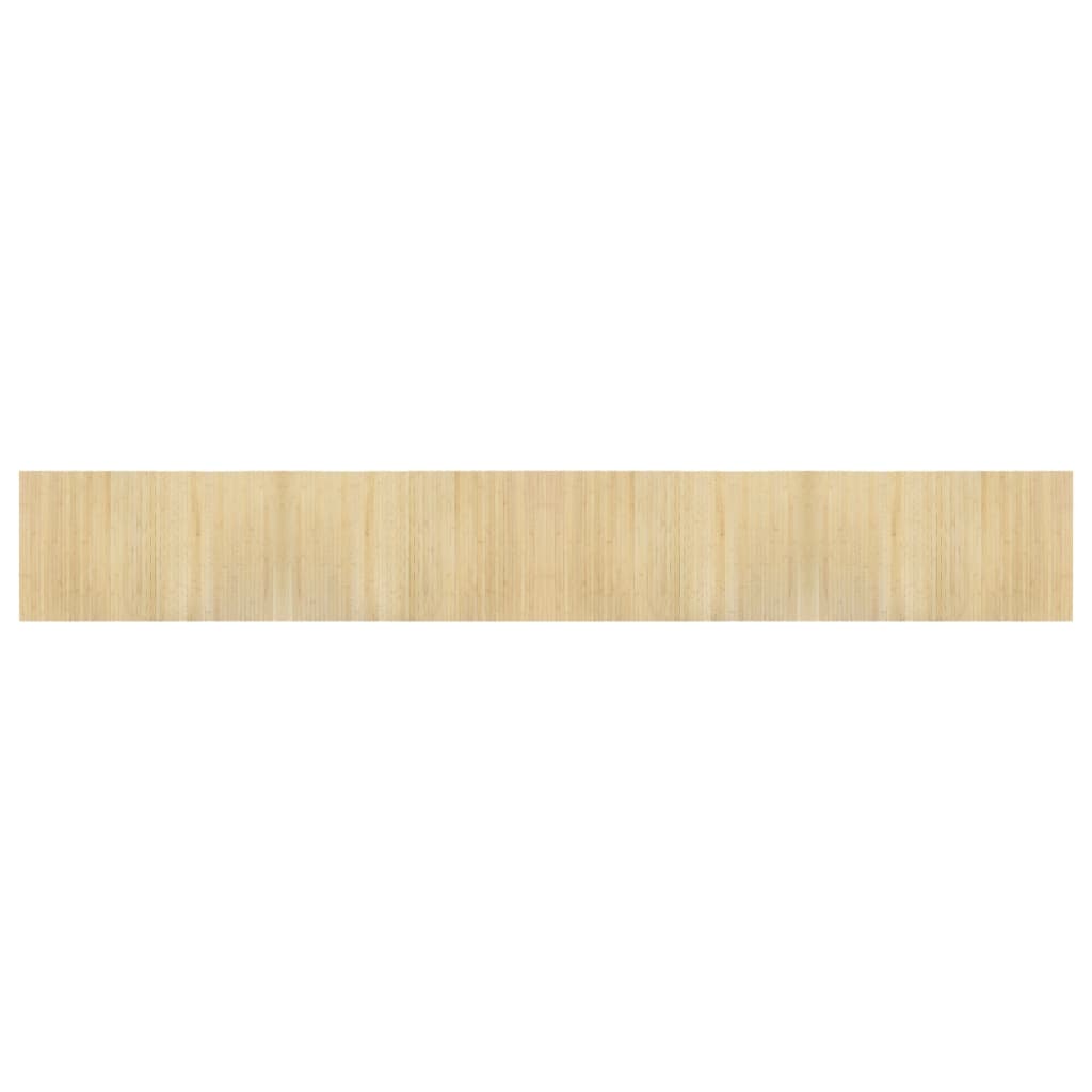 Covor dreptunghiular, natural deschis, 60x400 cm, bambus