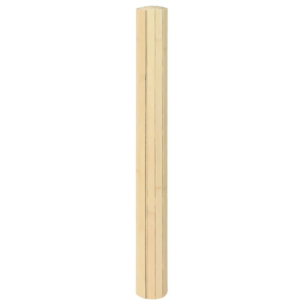 Covor dreptunghiular, natural deschis, 60x400 cm, bambus