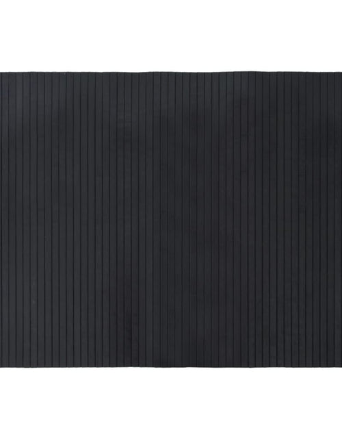 Încărcați imaginea în vizualizatorul Galerie, Covor dreptunghiular, negru, 70x100 cm, bambus
