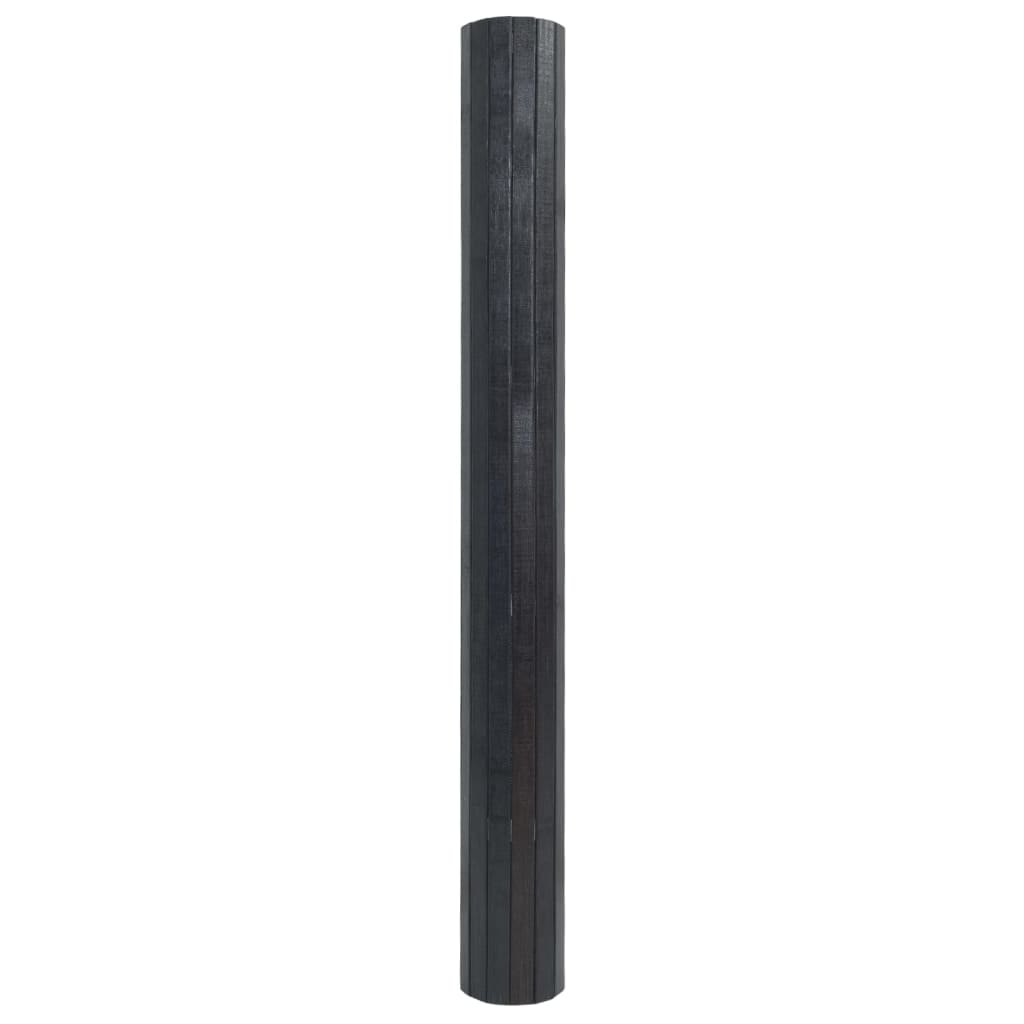 Covor dreptunghiular, gri, 70x100 cm, bambus