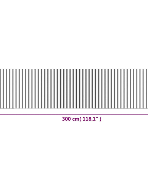 Загрузите изображение в средство просмотра галереи, Covor dreptunghiular, negru, 70x300 cm, bambus
