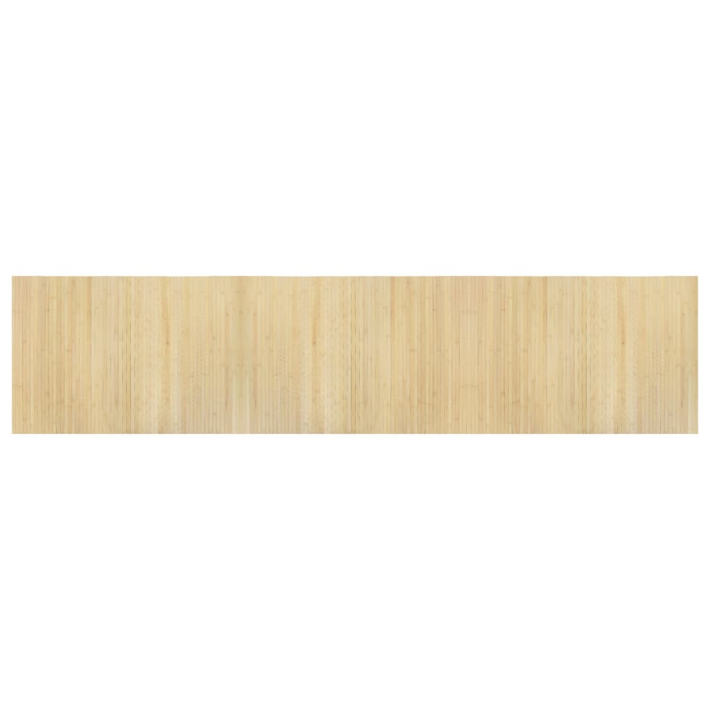 Covor dreptunghiular, natural deschis, 70x300 cm, bambus