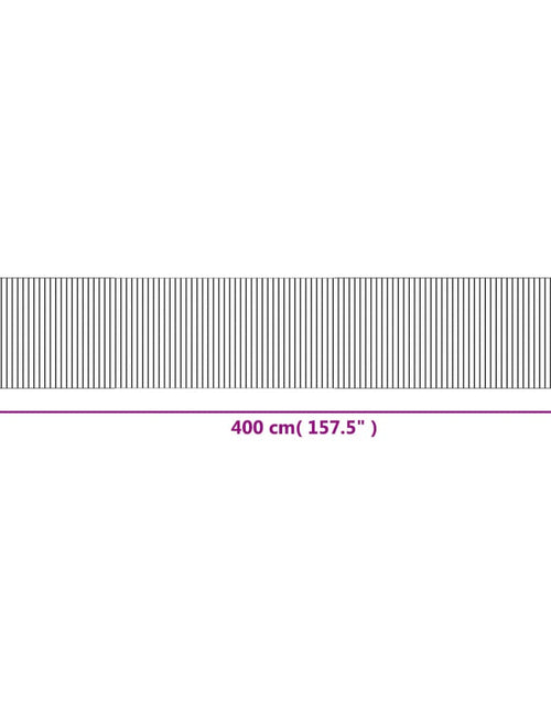 Загрузите изображение в средство просмотра галереи, Covor dreptunghiular, negru, 70x300 cm, bambus
