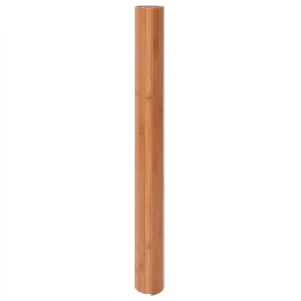 Covor dreptunghiular, natural, 80x200 cm, bambus