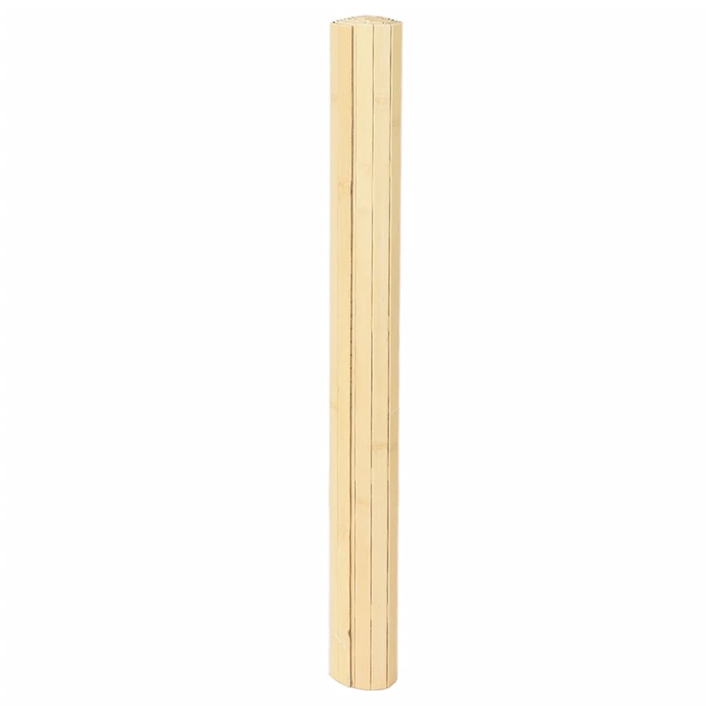 Covor dreptunghiular, natural deschis, 80x300 cm, bambus