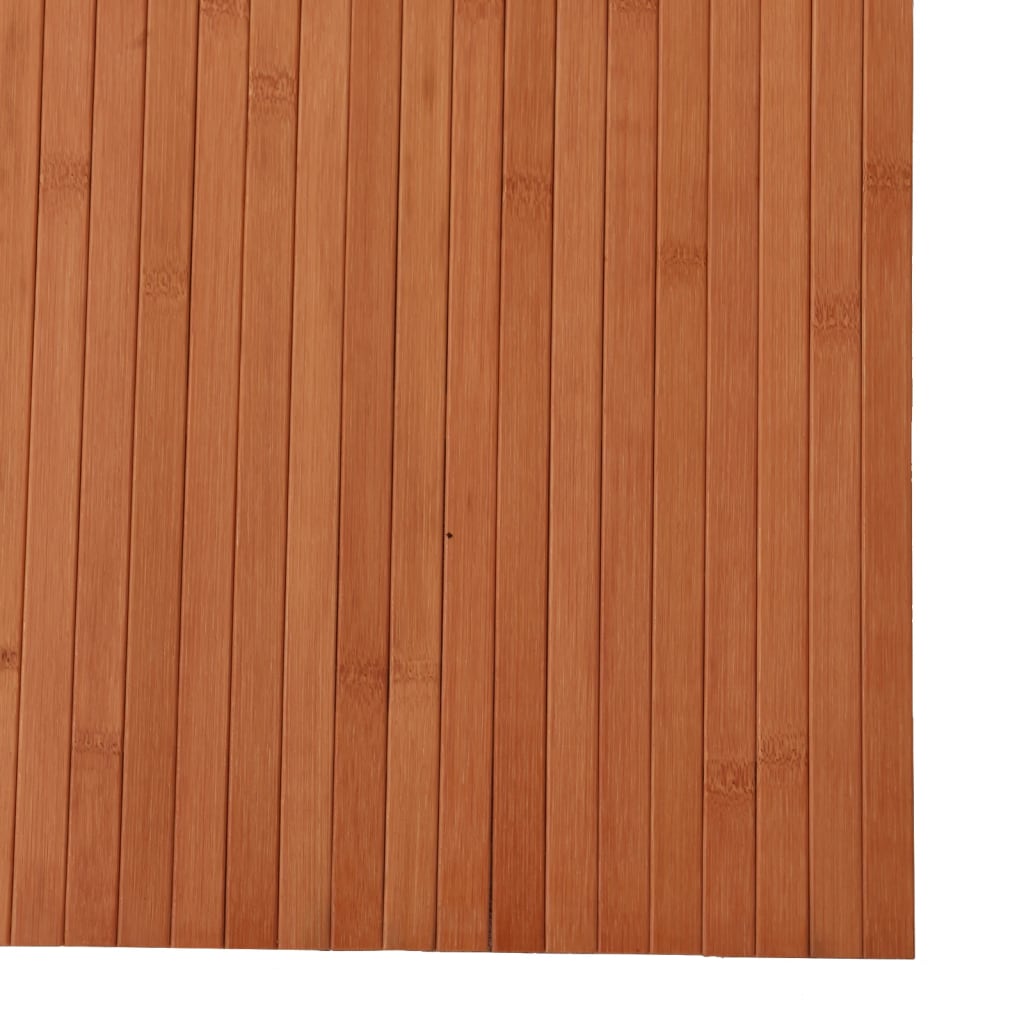 Covor dreptunghiular, maro, 80x400 cm, bambus