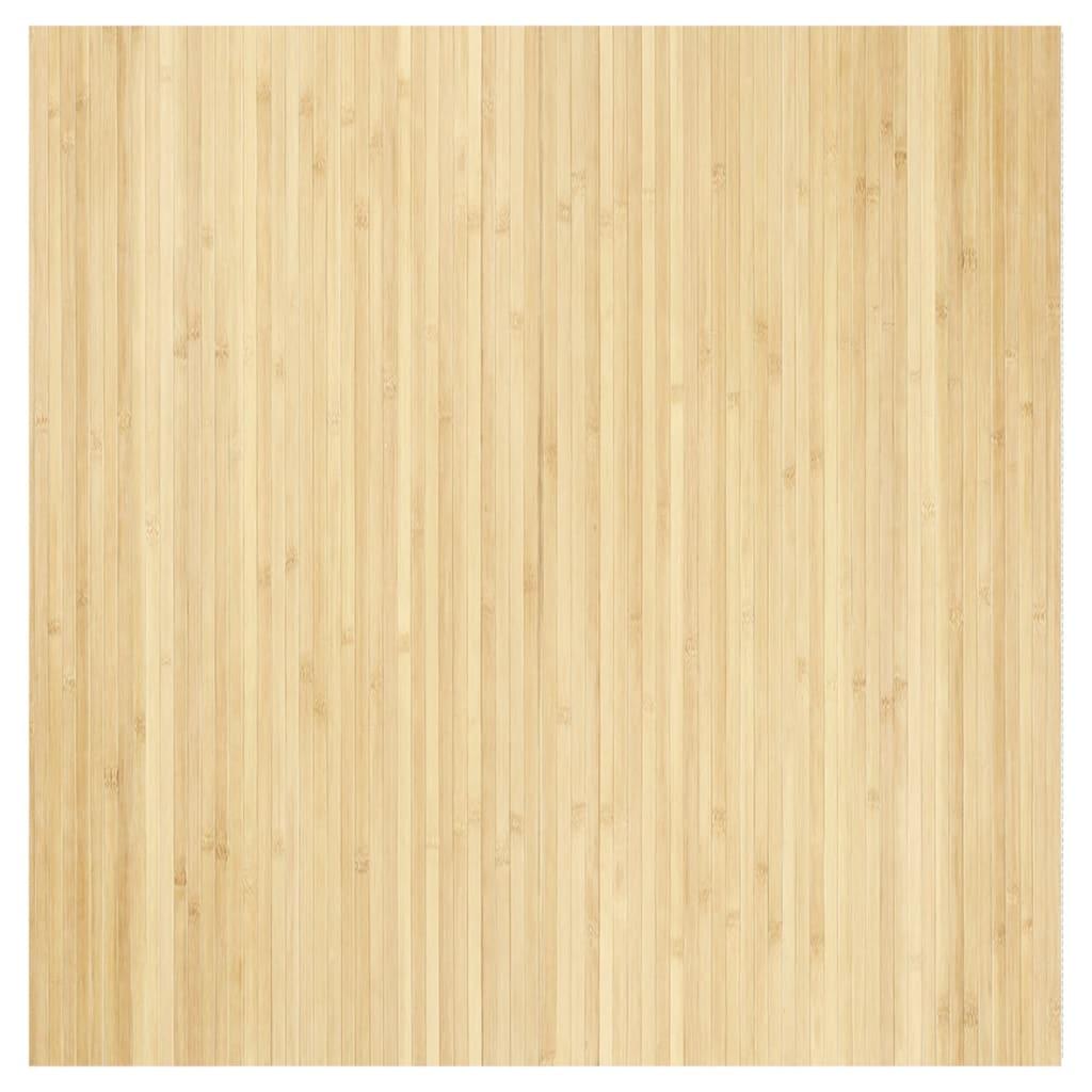 Covor dreptunghiular, natural deschis, 100x100 cm, bambus