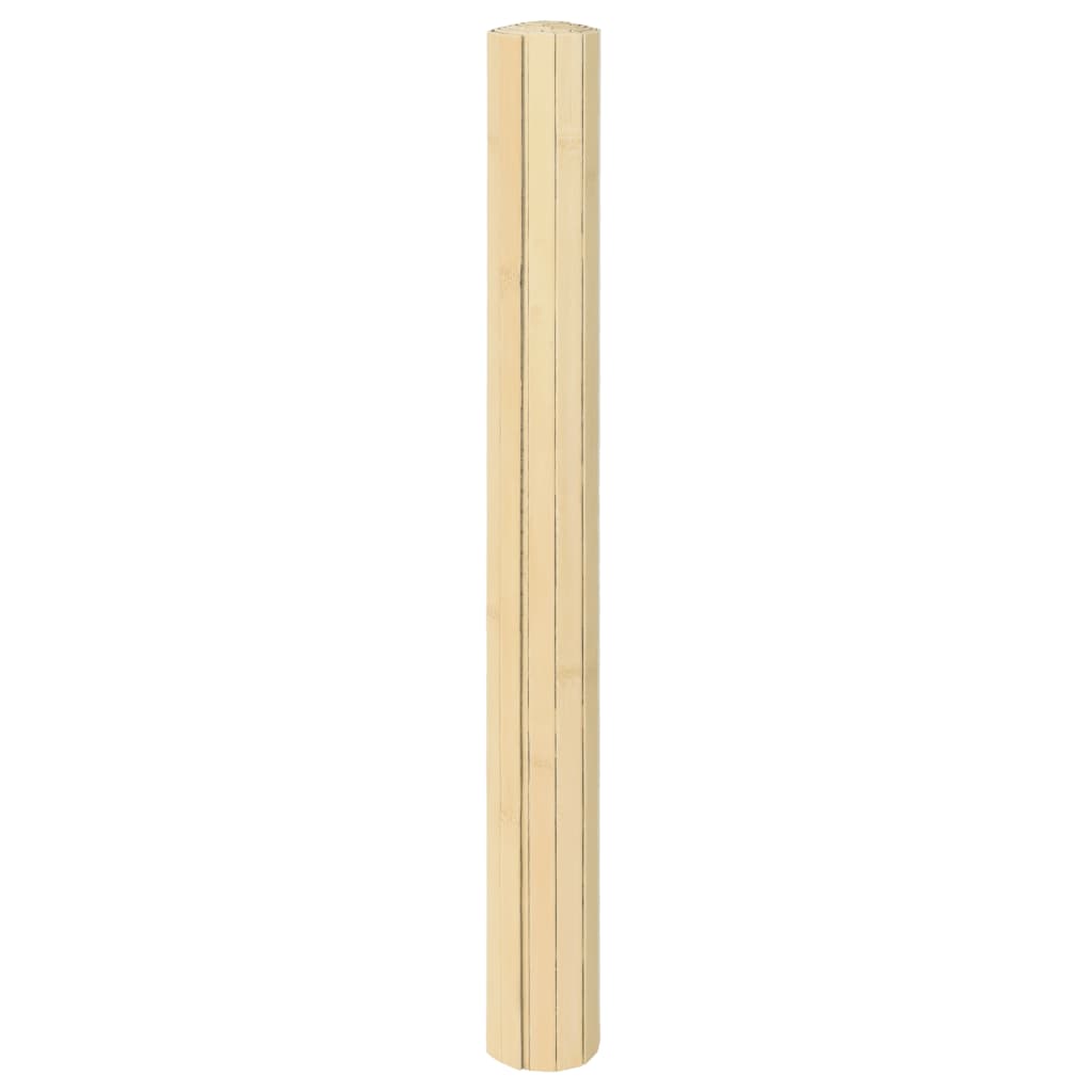 Covor dreptunghiular, natural deschis, 100x100 cm, bambus
