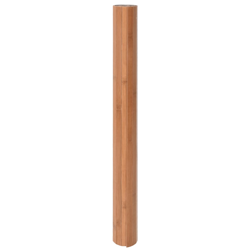 Covor dreptunghiular, natural, 100x200 cm, bambus