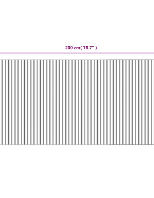 Загрузите изображение в средство просмотра галереи, Covor dreptunghiular, maro închis, 100x200 cm, bambus
