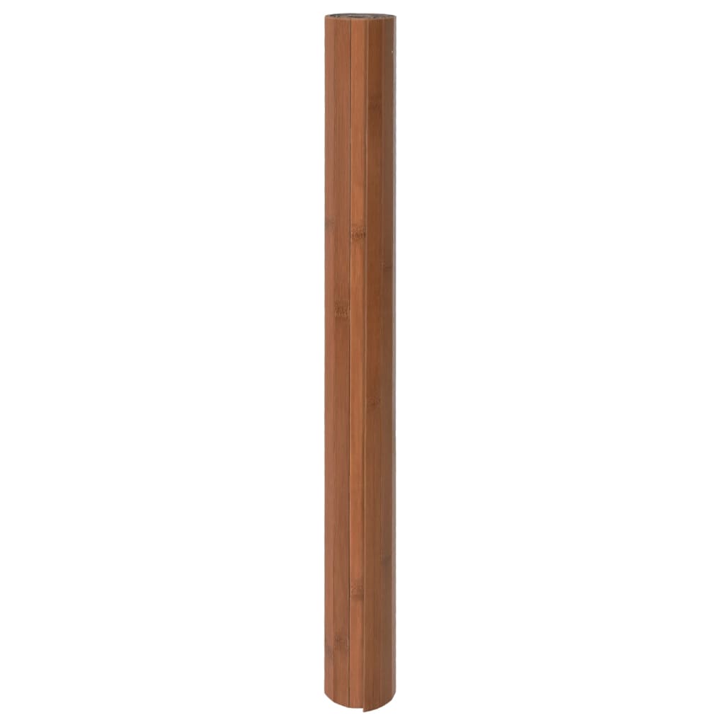 Covor dreptunghiular, maro, 100x400 cm, bambus