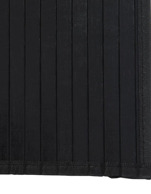 Загрузите изображение в средство просмотра галереи, Covor dreptunghiular, negru, 60x100 cm, bambus
