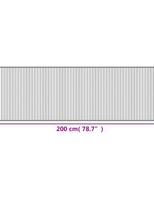 Încărcați imaginea în vizualizatorul Galerie, Covor dreptunghiular, maro închis, 60x200 cm, bambus
