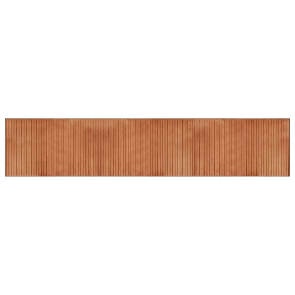 Covor dreptunghiular, maro, 60x300 cm, bambus