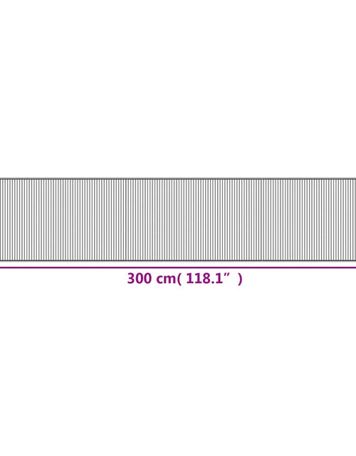 Încărcați imaginea în vizualizatorul Galerie, Covor dreptunghiular, gri, 60x300 cm, bambus
