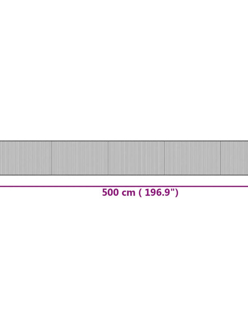 Încărcați imaginea în vizualizatorul Galerie, Covor dreptunghiular, natural, 60x500 cm, bambus
