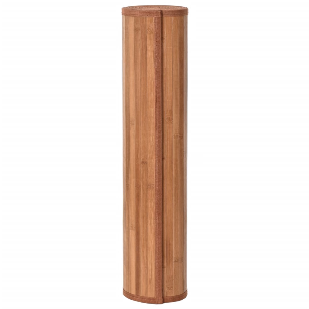 Covor dreptunghiular, natural, 70x100 cm, bambus