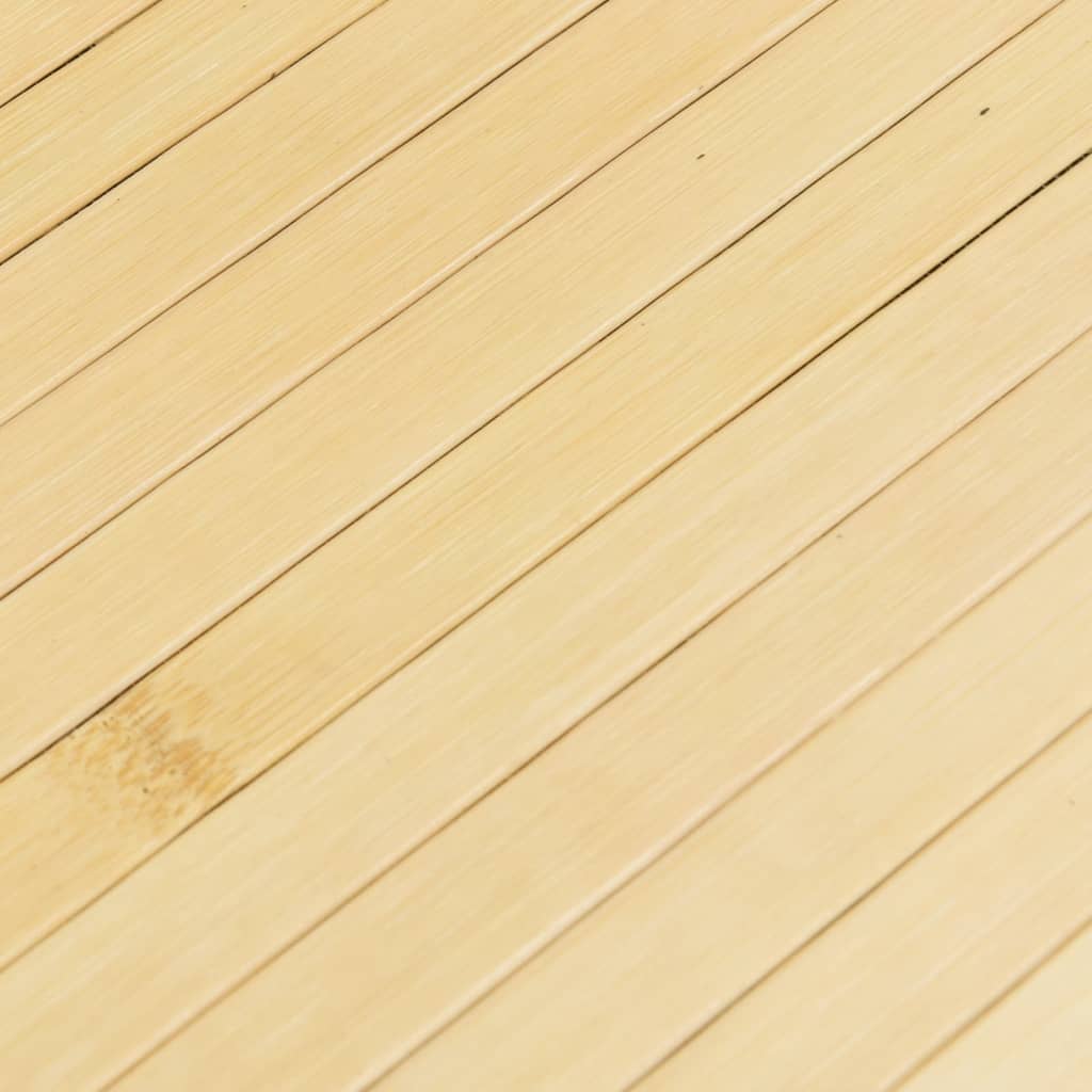 Covor dreptunghiular, natural deschis, 70x200 cm, bambus