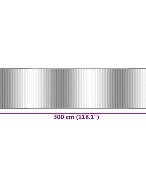 Загрузите изображение в средство просмотра галереи, Covor dreptunghiular, negru, 70x300 cm, bambus
