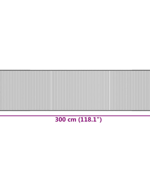 Загрузите изображение в средство просмотра галереи, Covor dreptunghiular, gri, 70x300 cm, bambus
