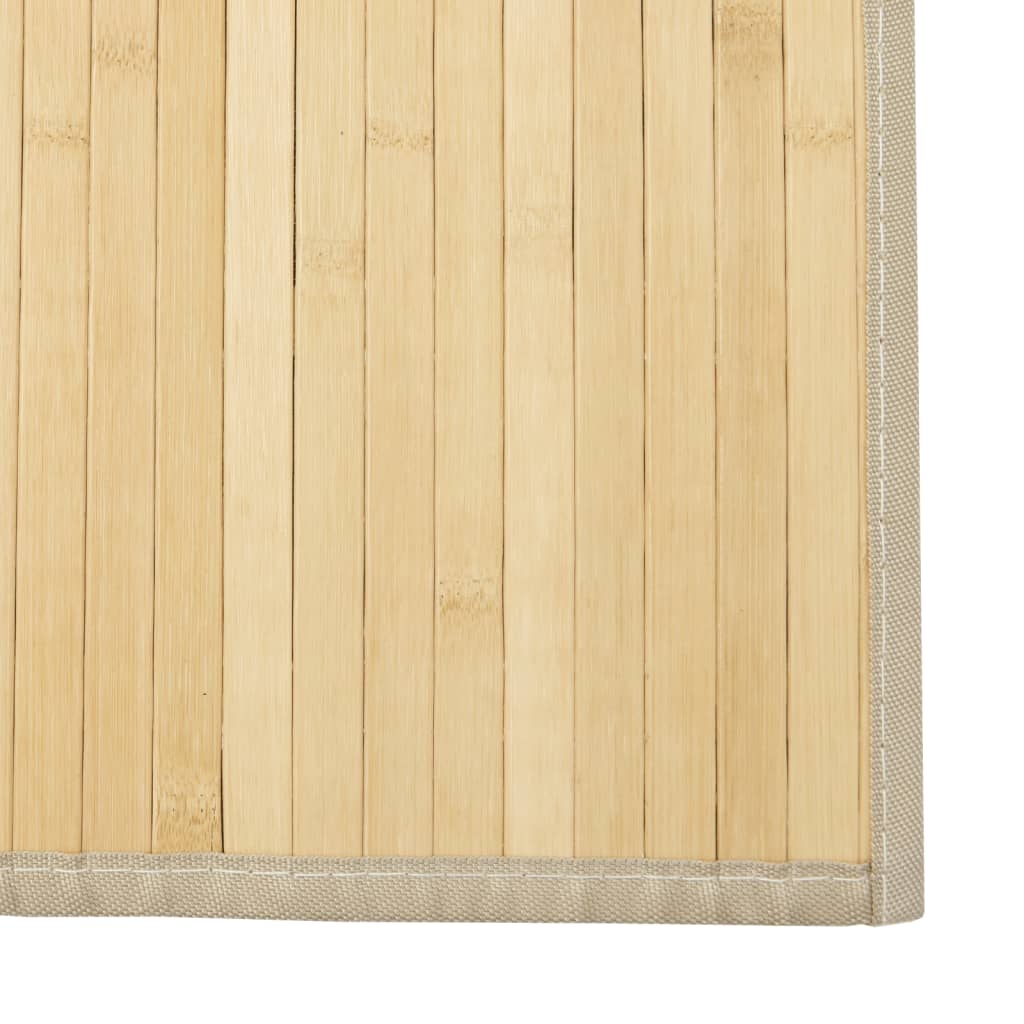 Covor dreptunghiular, natural deschis, 70x500 cm, bambus