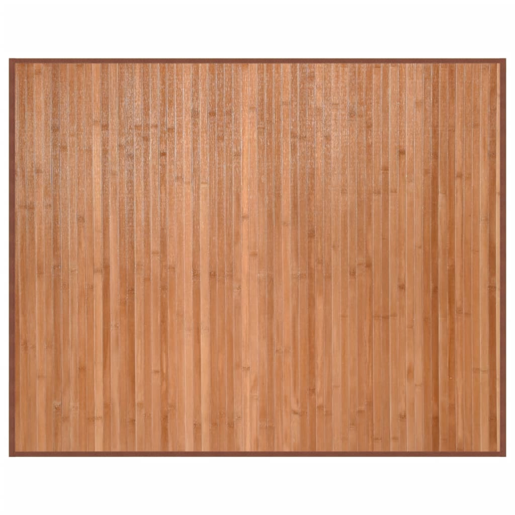 Covor dreptunghiular, natural, 80x100 cm, bambus